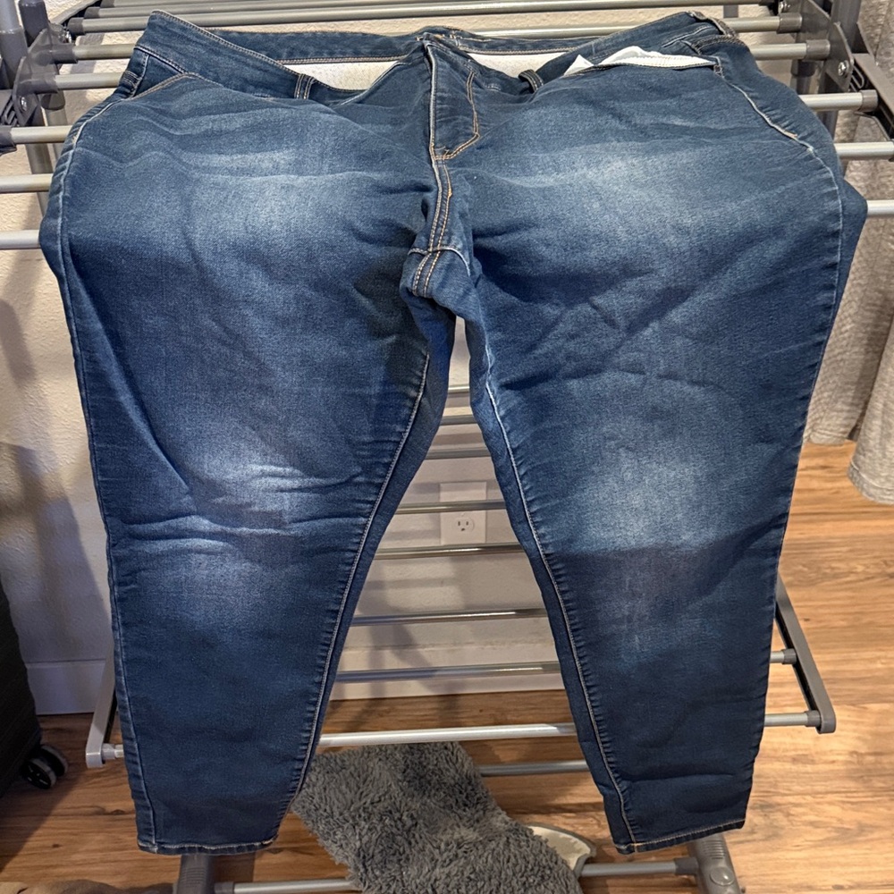 Maurices Dark Blue Skinny Jeans